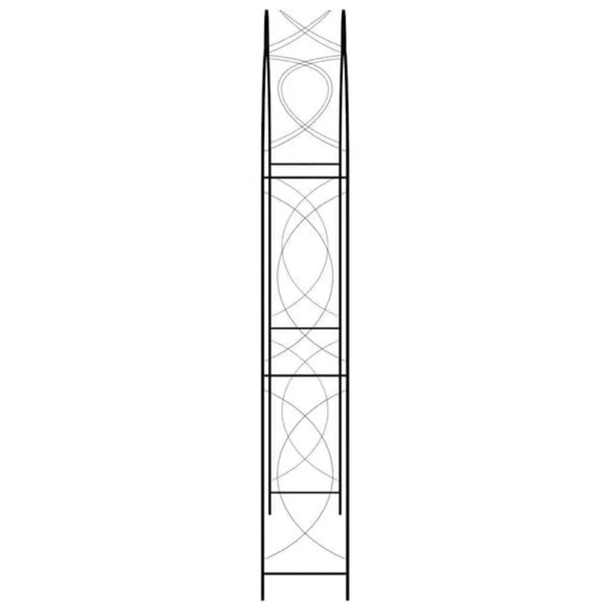 Garden Arch Black 150x34x240 cm Iron

Description - Image 3