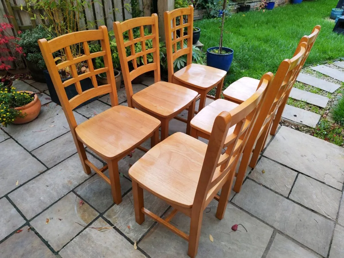 6 kitchen dining chairs - Image 3