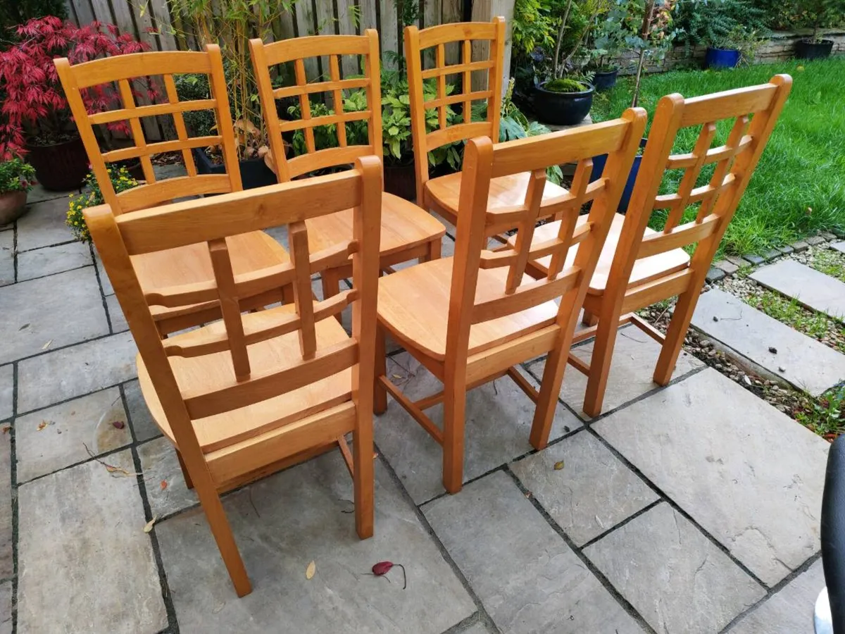 6 kitchen dining chairs - Image 4