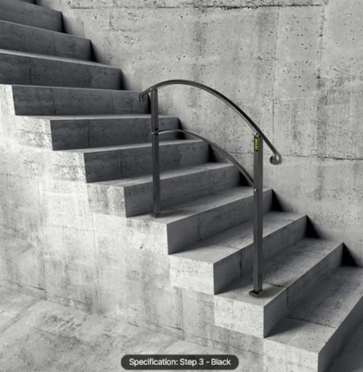 Handrails for Outdoor Steps,Fit 1or3 Steps Outdoo - Image 4