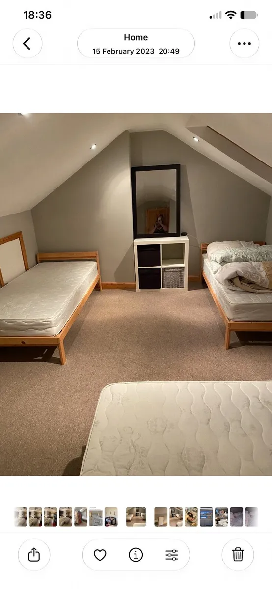 Single bed and mattress - Image 2