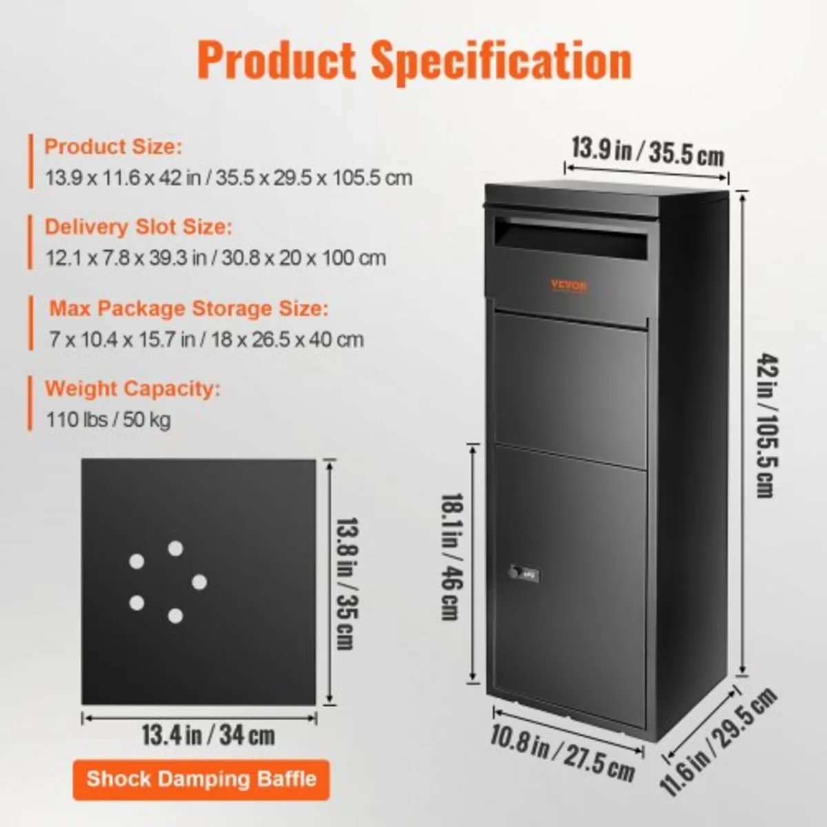Package Delivery Boxes for Outside 35.3 x29.5x106. - Image 3