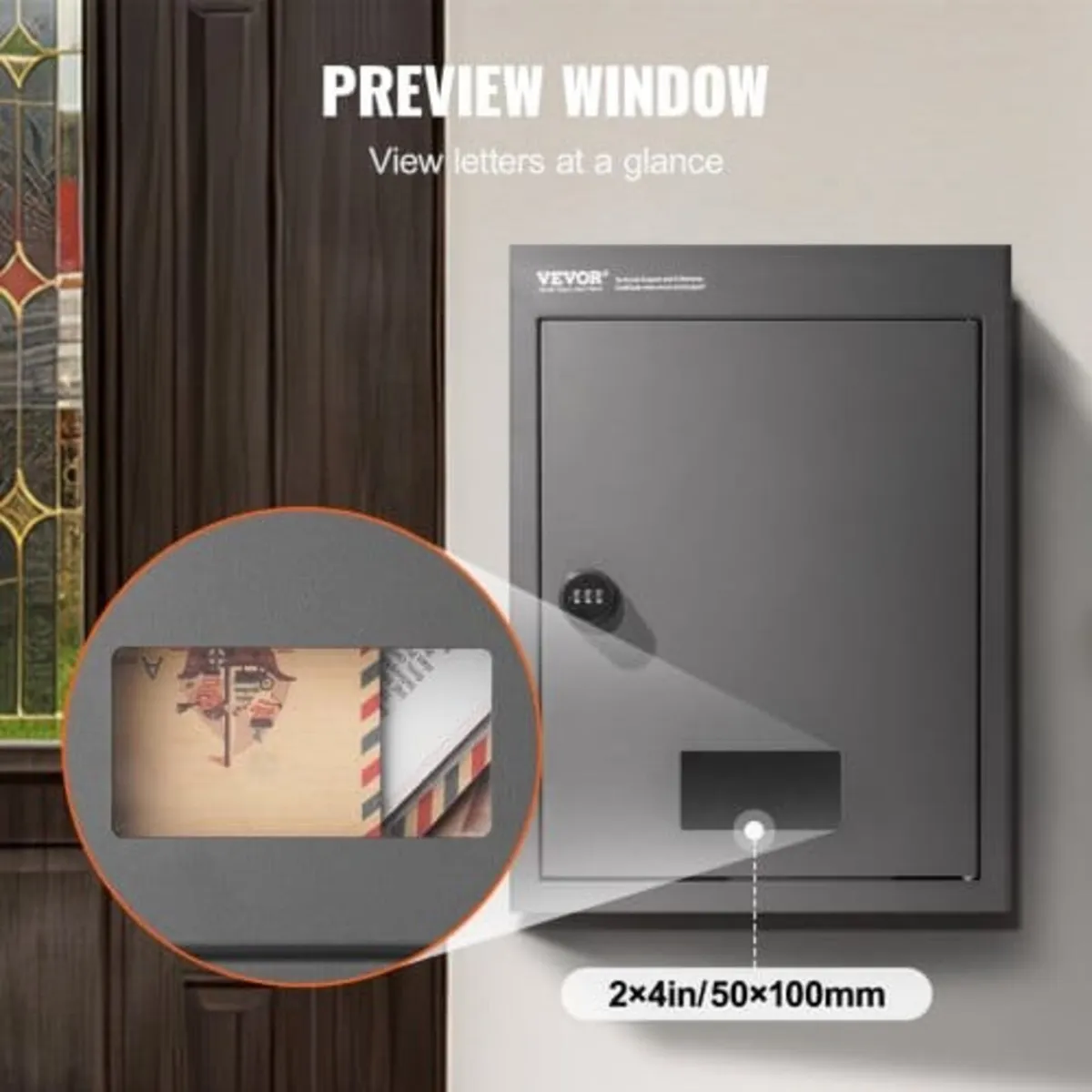 Through The Wall Drop Box, Heavy Duty Steel Throug - Image 3