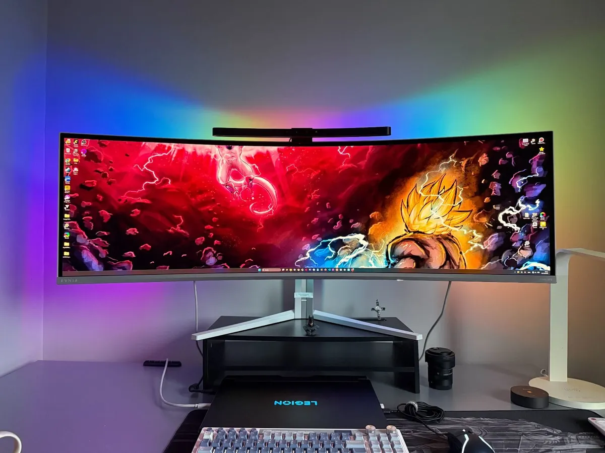 Philips Evnia 49" QD-OLED Curved Ultrawide Monitor - Image 3