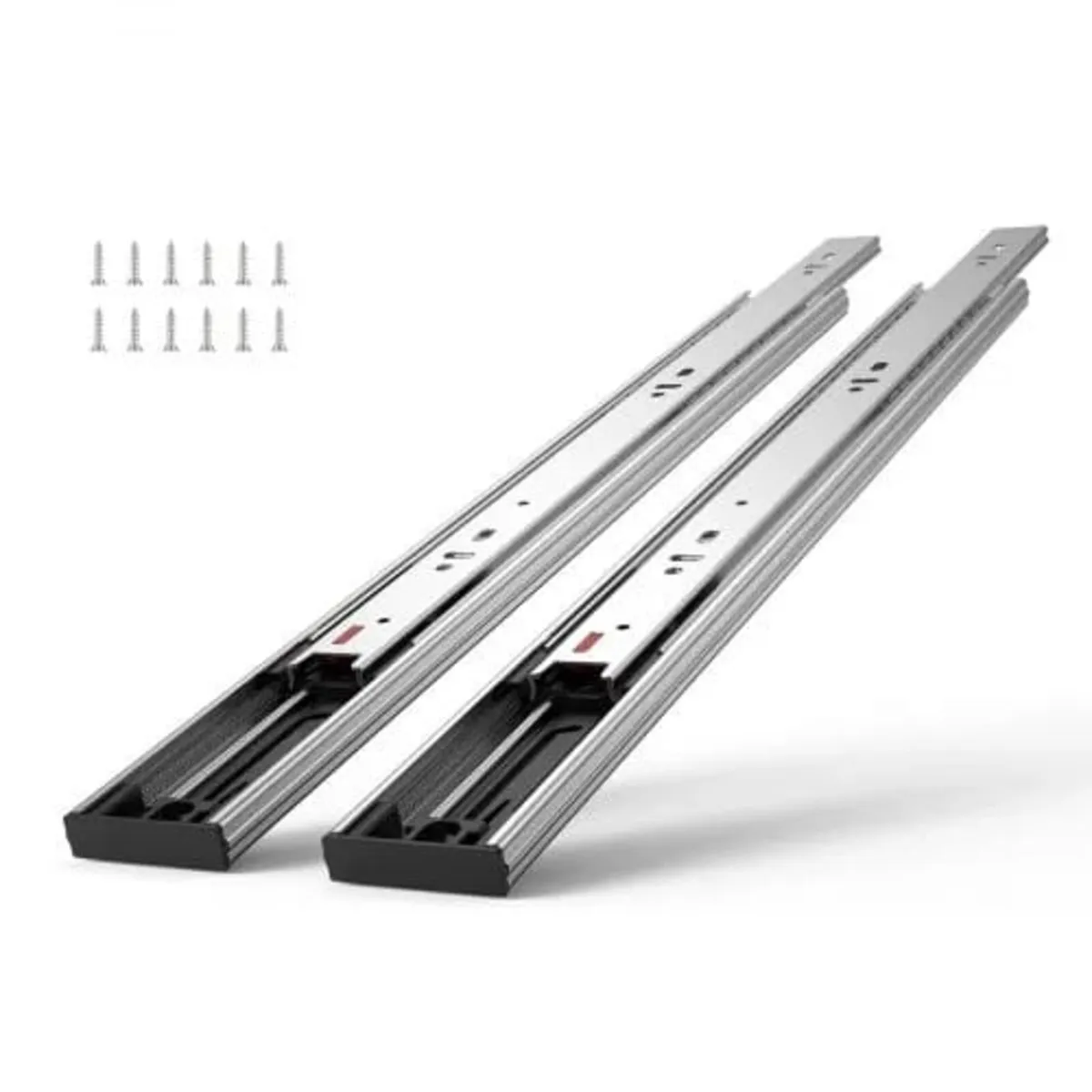 10 Pairs of 558.8mm Drawer Slides Side Mount Rails - Image 1