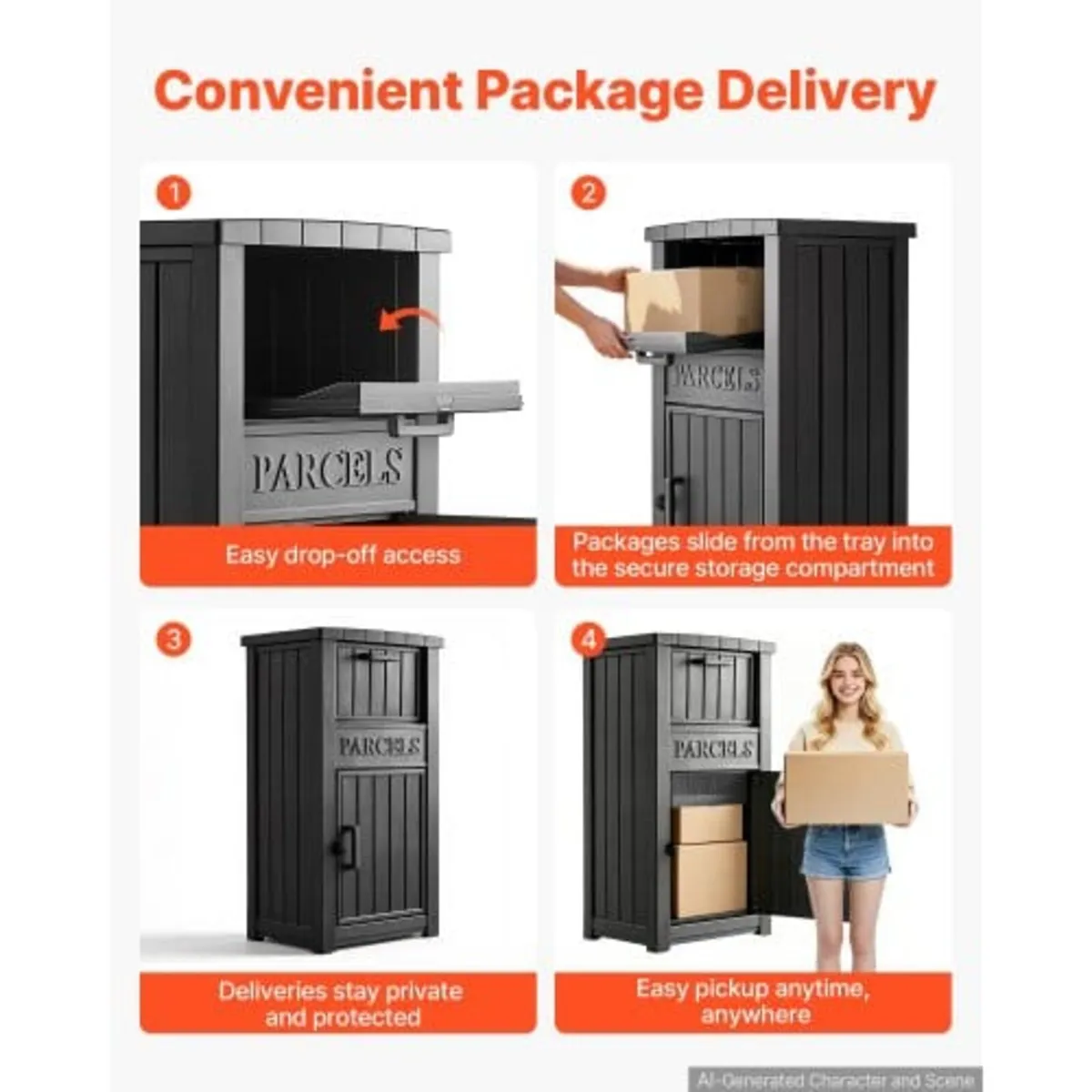 Package Delivery Box for Outside 1121 mm Large Par - Image 3