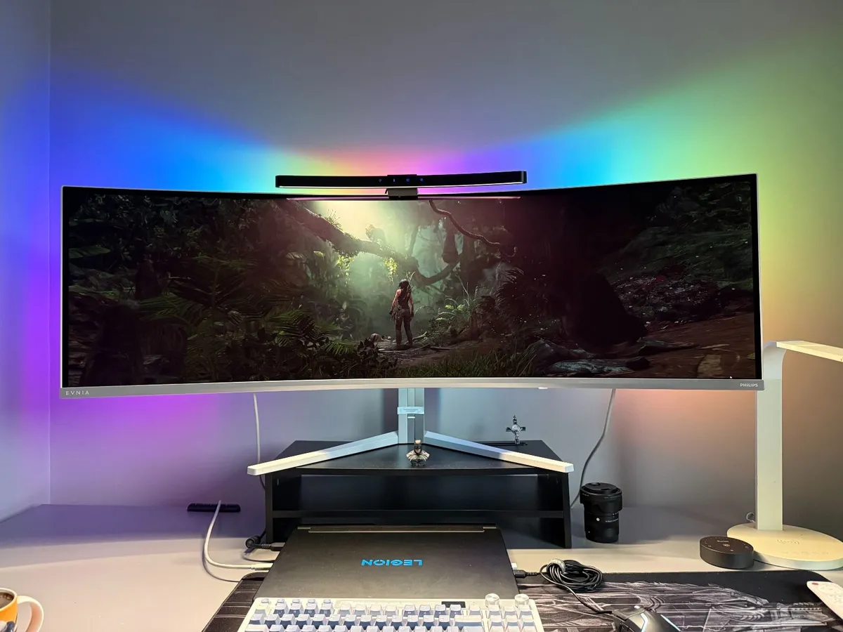 Philips Evnia 49" QD-OLED Curved Ultrawide Monitor - Image 3