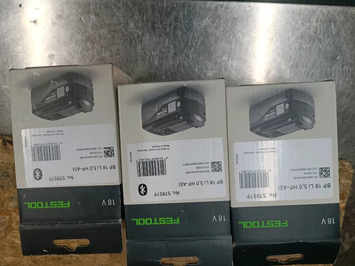 Festool 5ah batteries. Brand new