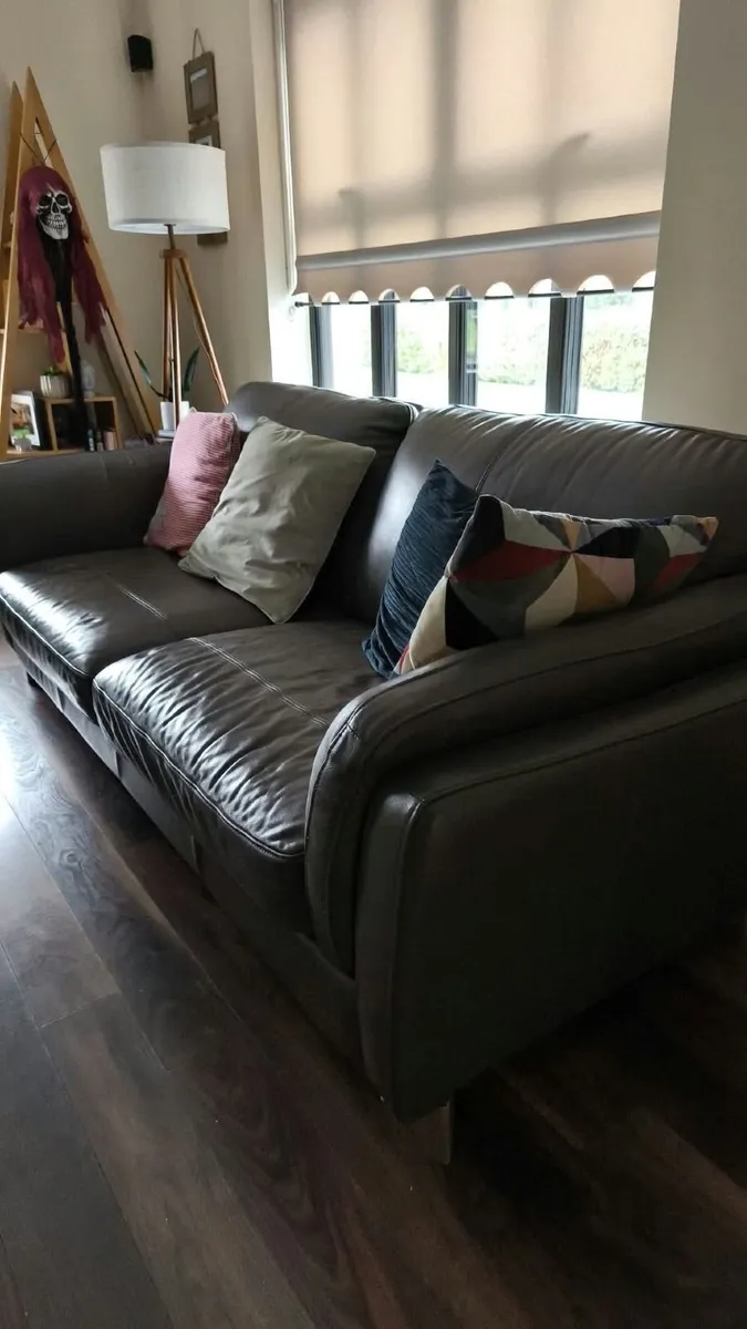 Two sofas, faux leather. Ez Living. - Image 1