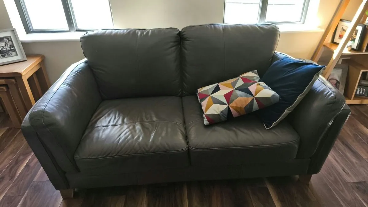 Two sofas, faux leather. Ez Living. - Image 3