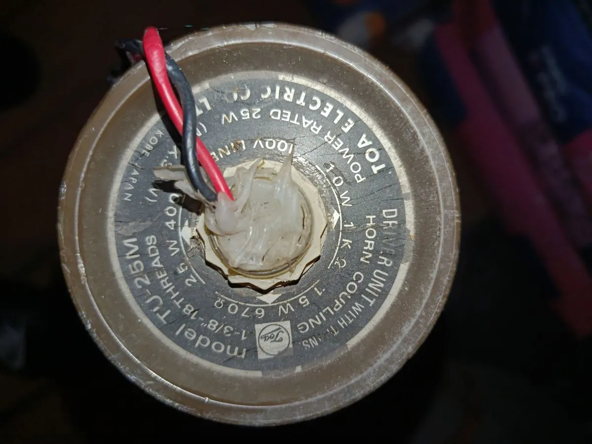 Vintage TOA electric Horn unit - Image 3