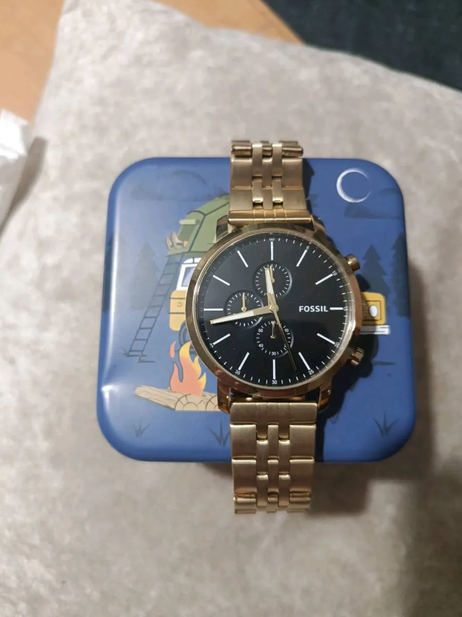 Fossil Men's Luther Chrono Gold Stainless Steel Wa - Image 1
