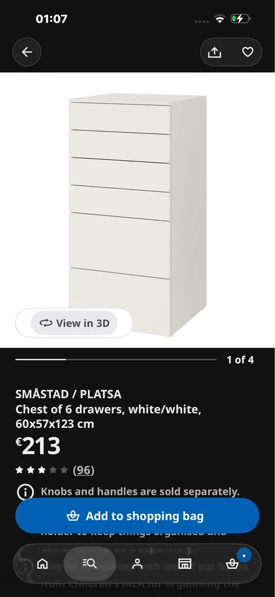 IKEA Smastad 6 Drawer Unit - Image 4