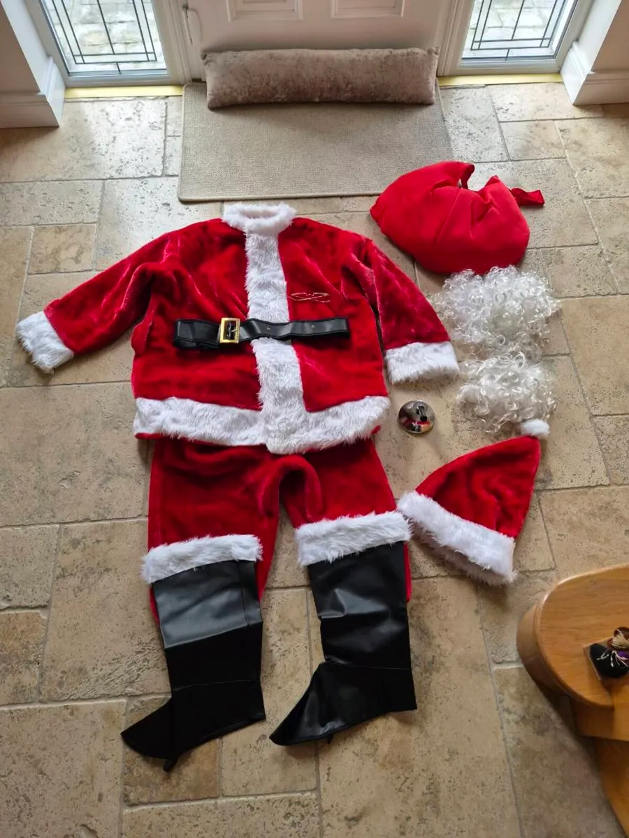 Luxury Santa suit, Santa belly & accessories - Image 1