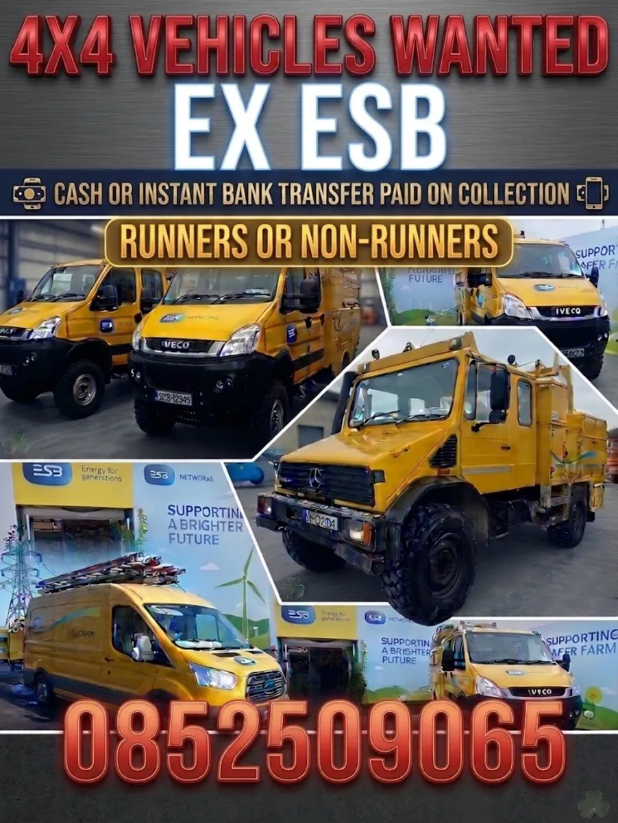 4x4 vehicles wanted - Image 1