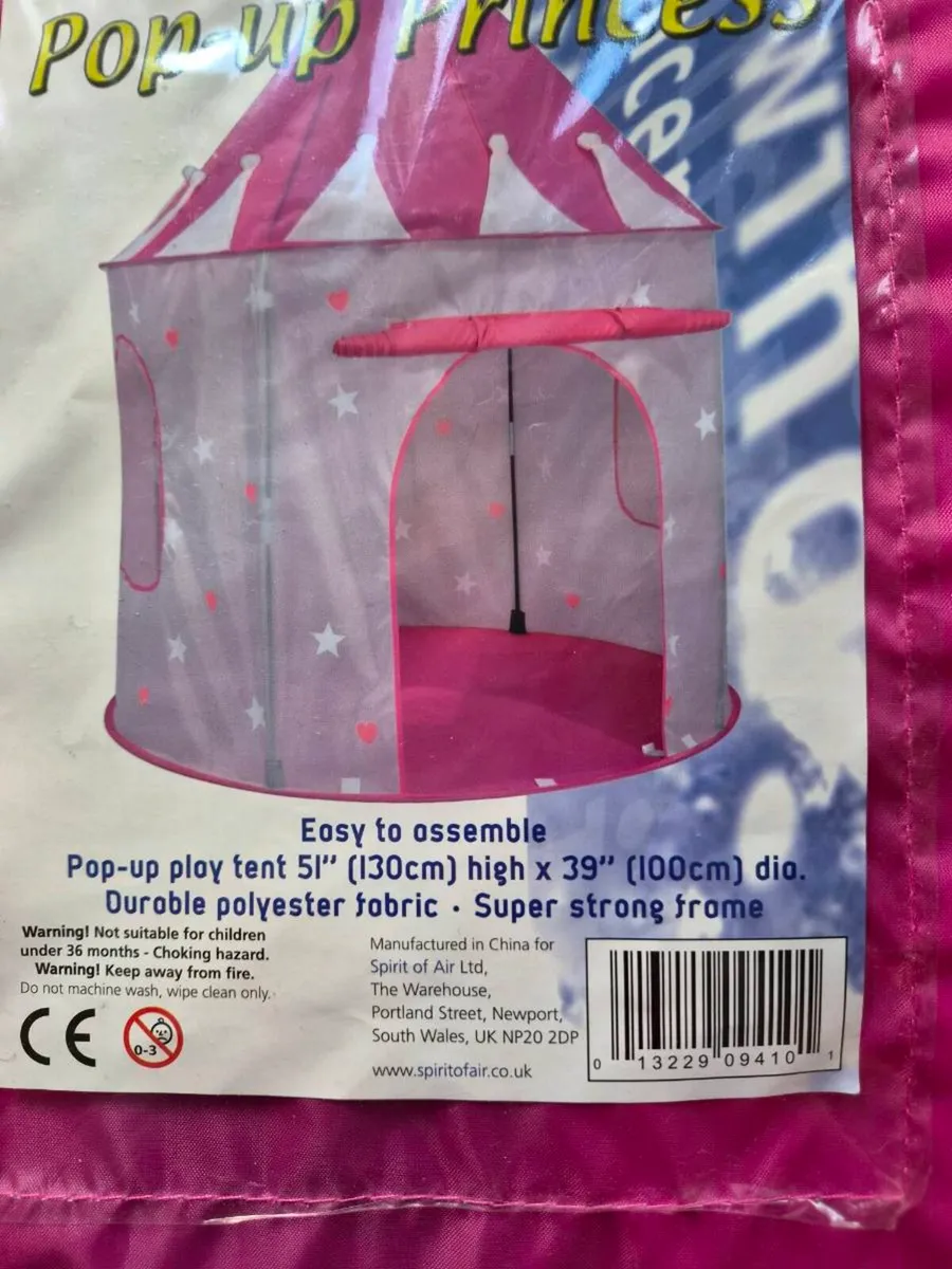Princess pop up tent - Image 2