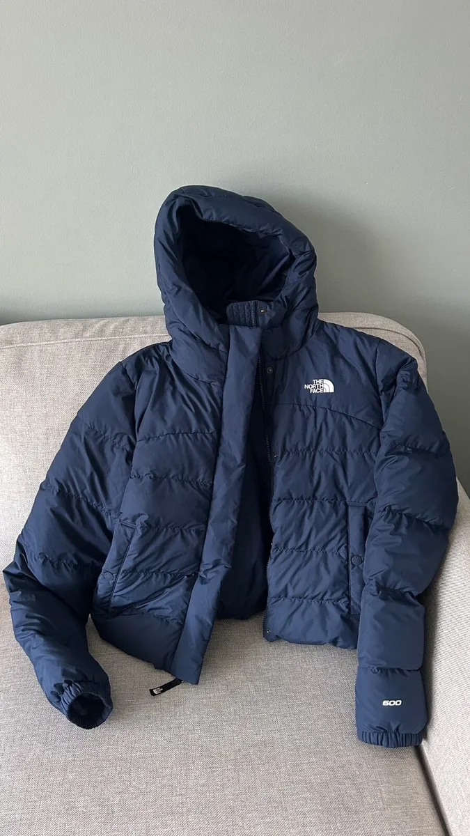 North Face Puffer Jacket - Navy Blue - Image 1