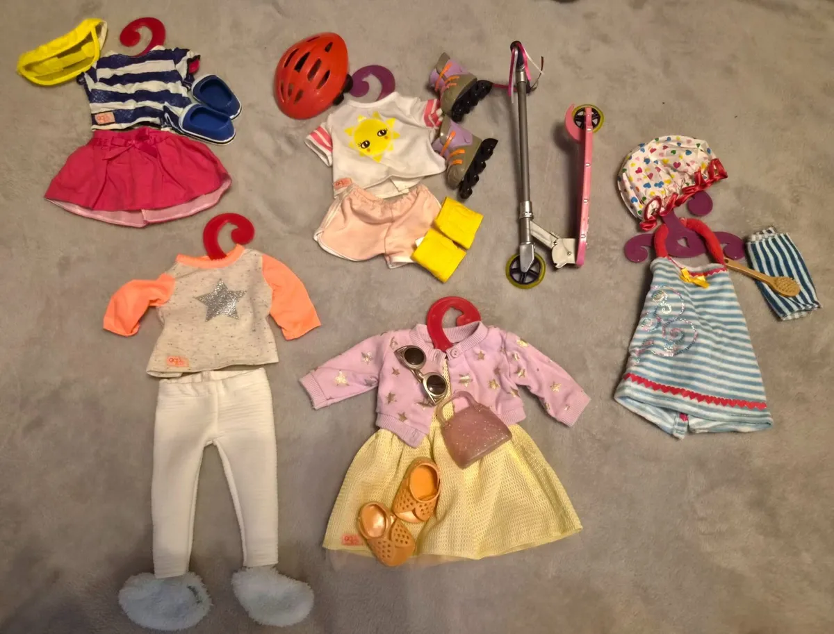 Our Generation doll clothes and accessories bundle - Image 1