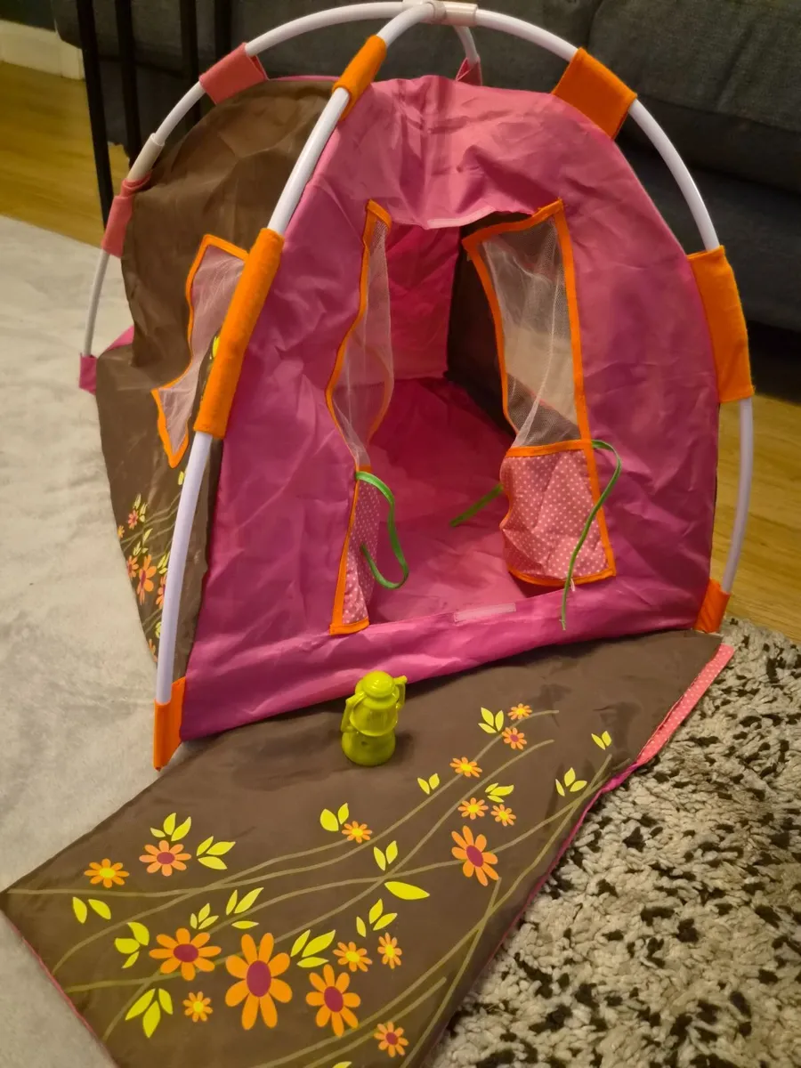 Our Generation doll salon chair and camping set - Image 3
