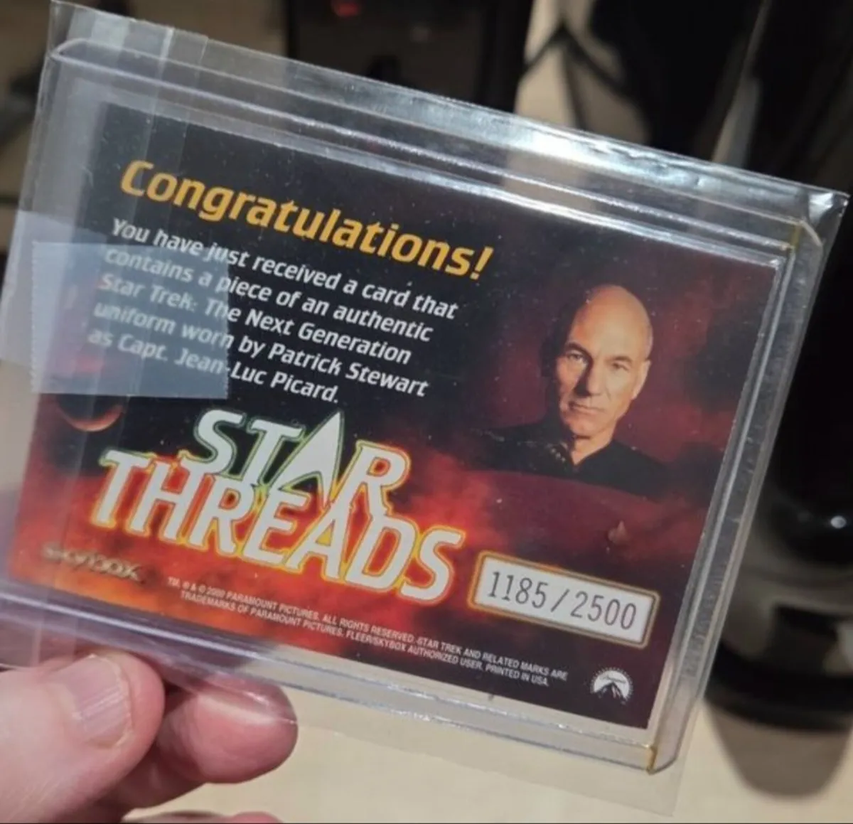 Jean Luc Picard star trek worn uniform piece - Image 3