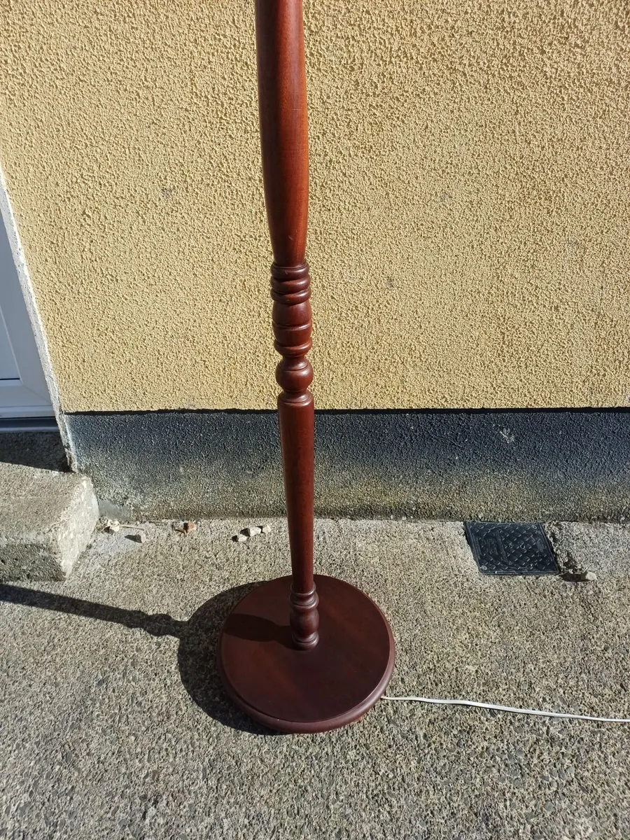 Vintage Mahogany Floor Lamp - Image 4