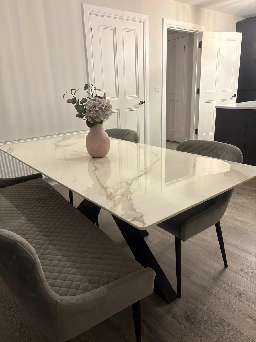 Table , 2 chairs and bench - Image 4