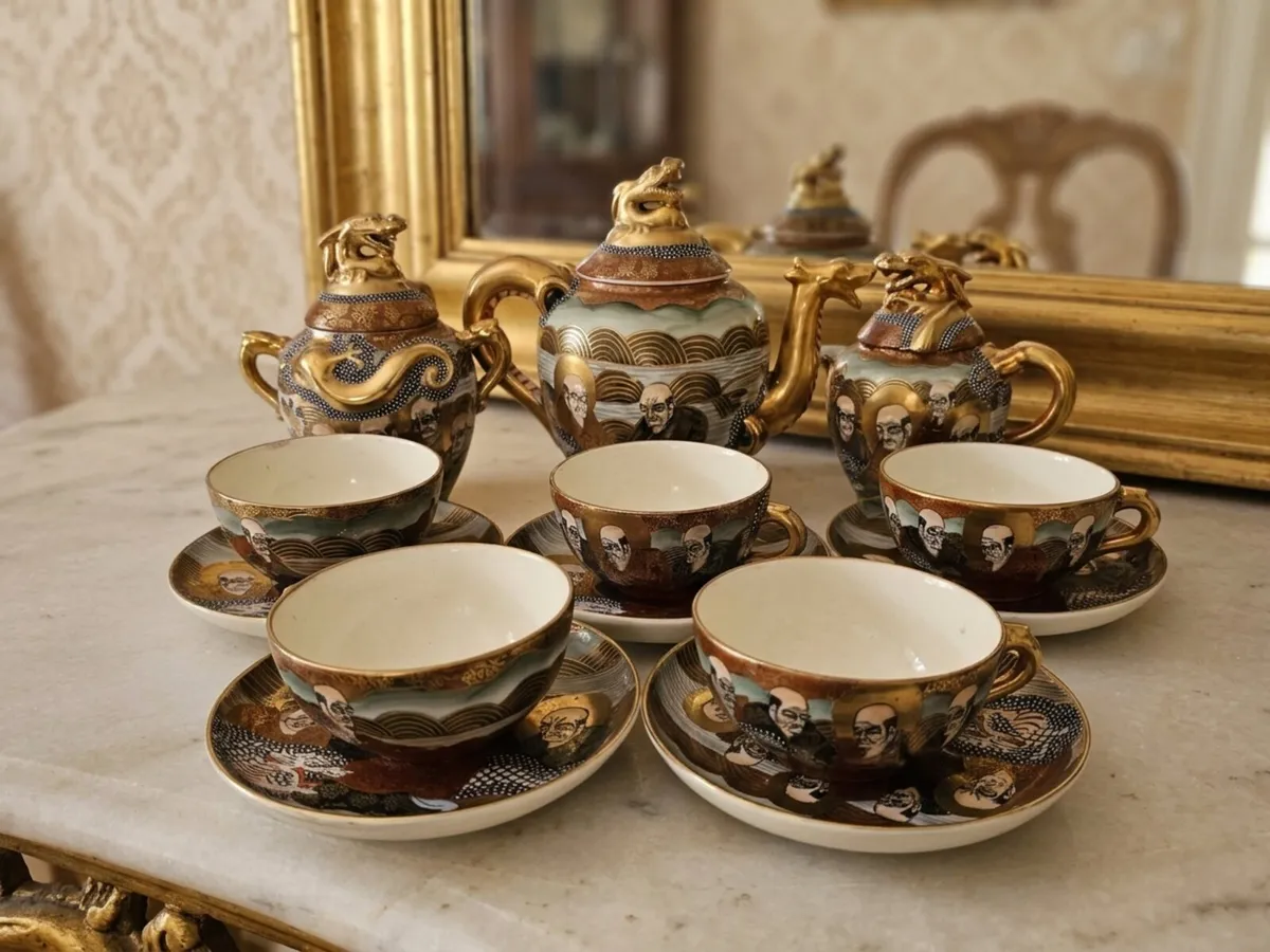 Antique japanese teaset - Image 1