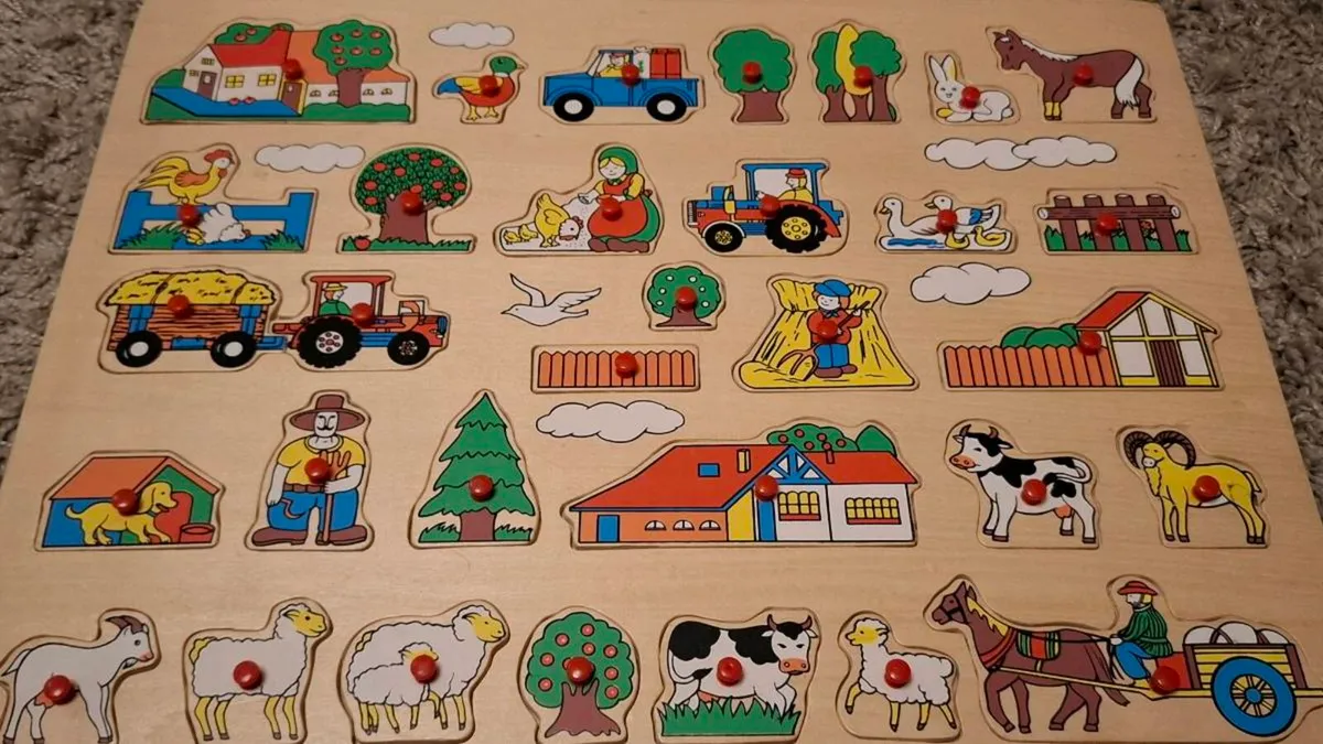 Kids wooden puzzle - Image 1