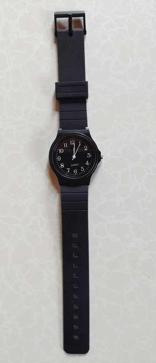 Black Face Plastic Watch (little Use). - Image 2