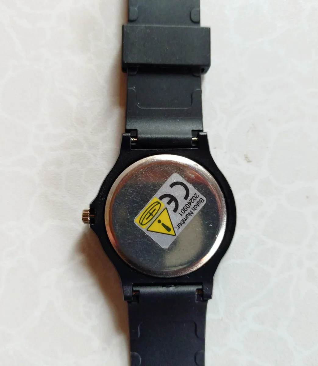 Black Face Plastic Watch (little Use). - Image 3