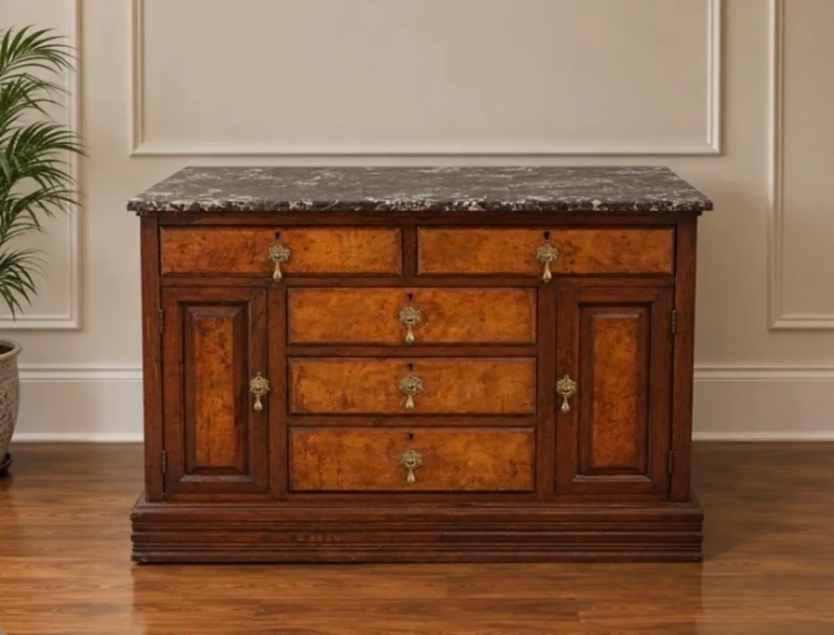 Victorian French marble top dresser