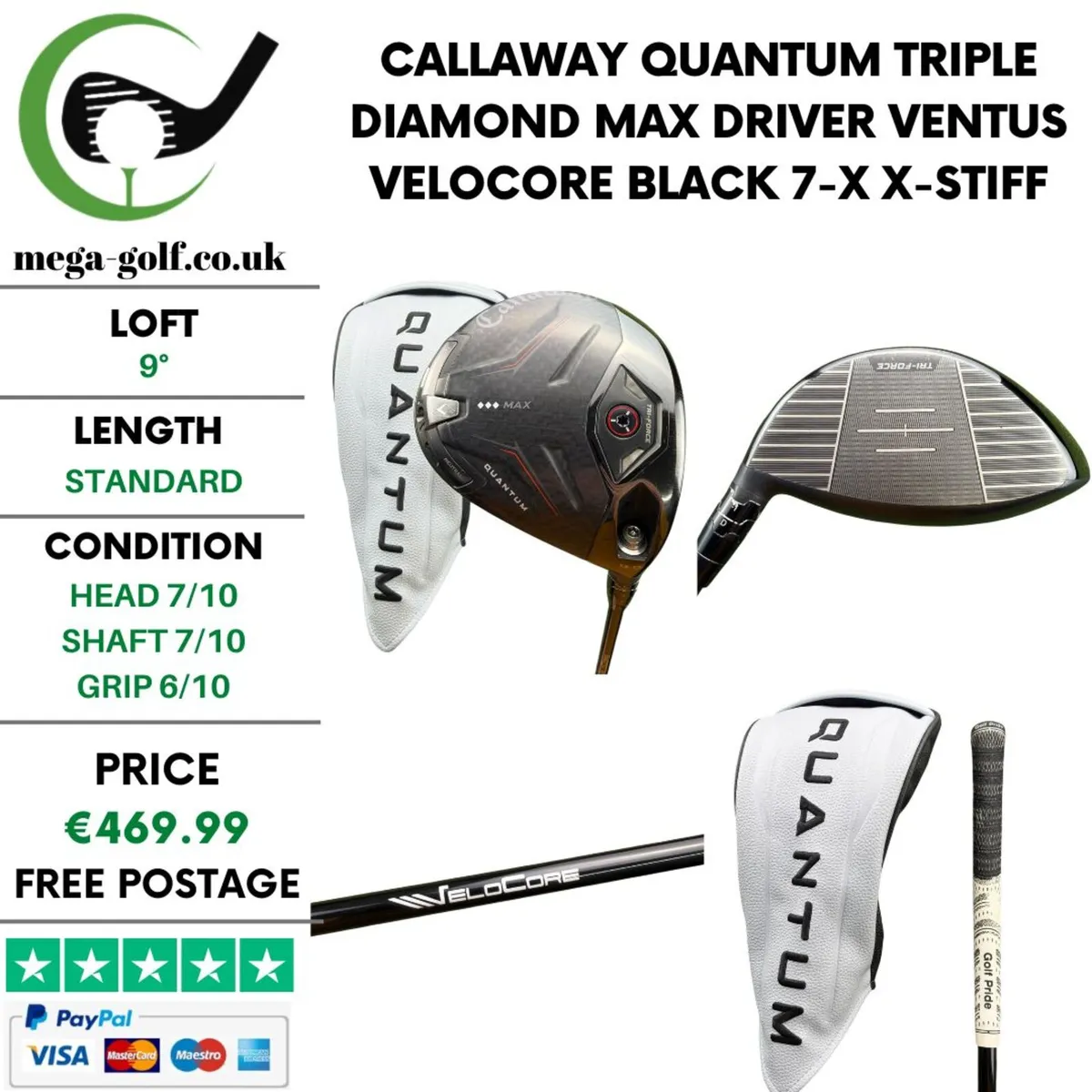Callaway Quantum Triple Diamond Max Driver / 9° - Image 1