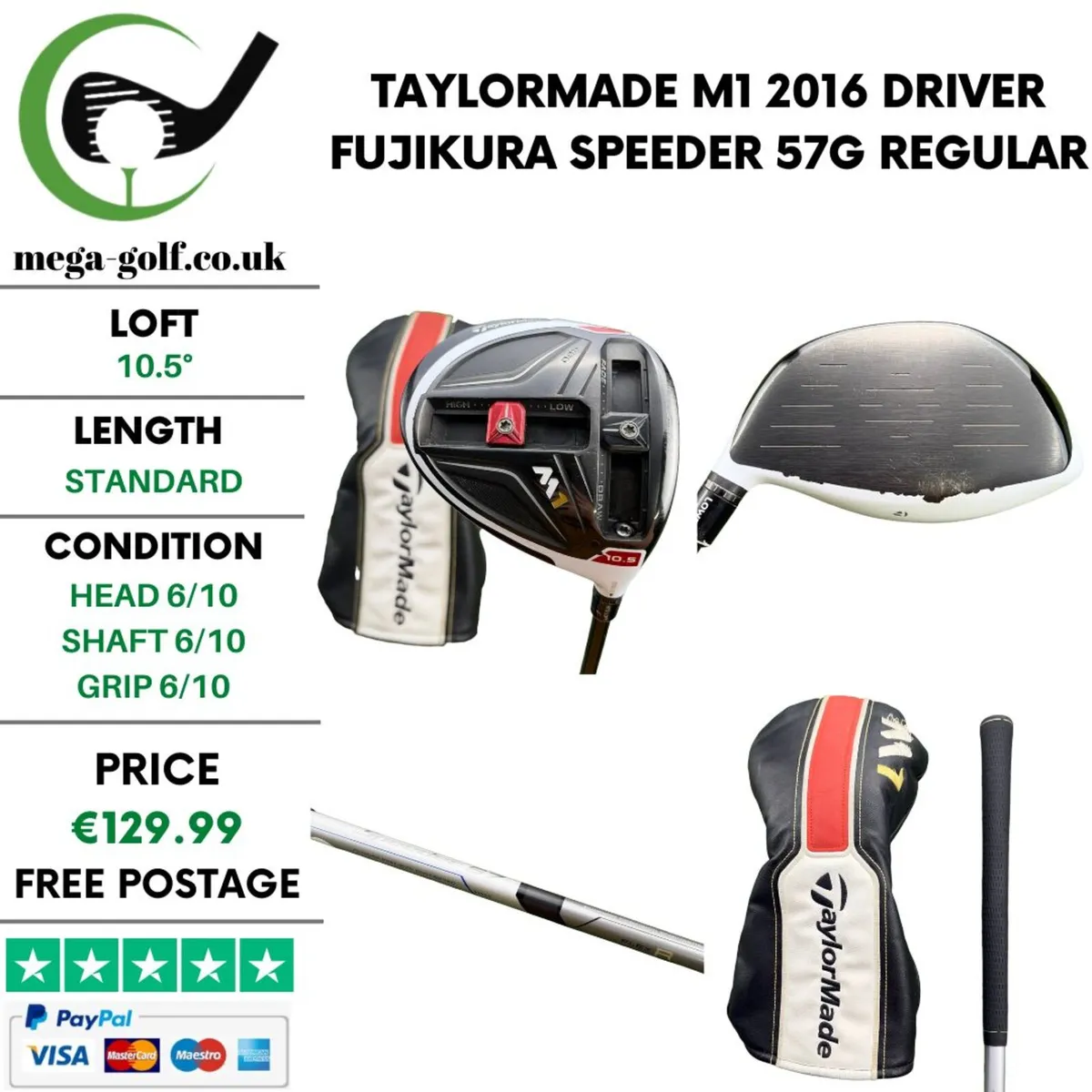 Taylormade M1 2016 Driver / 10.5° / Regular - Image 1