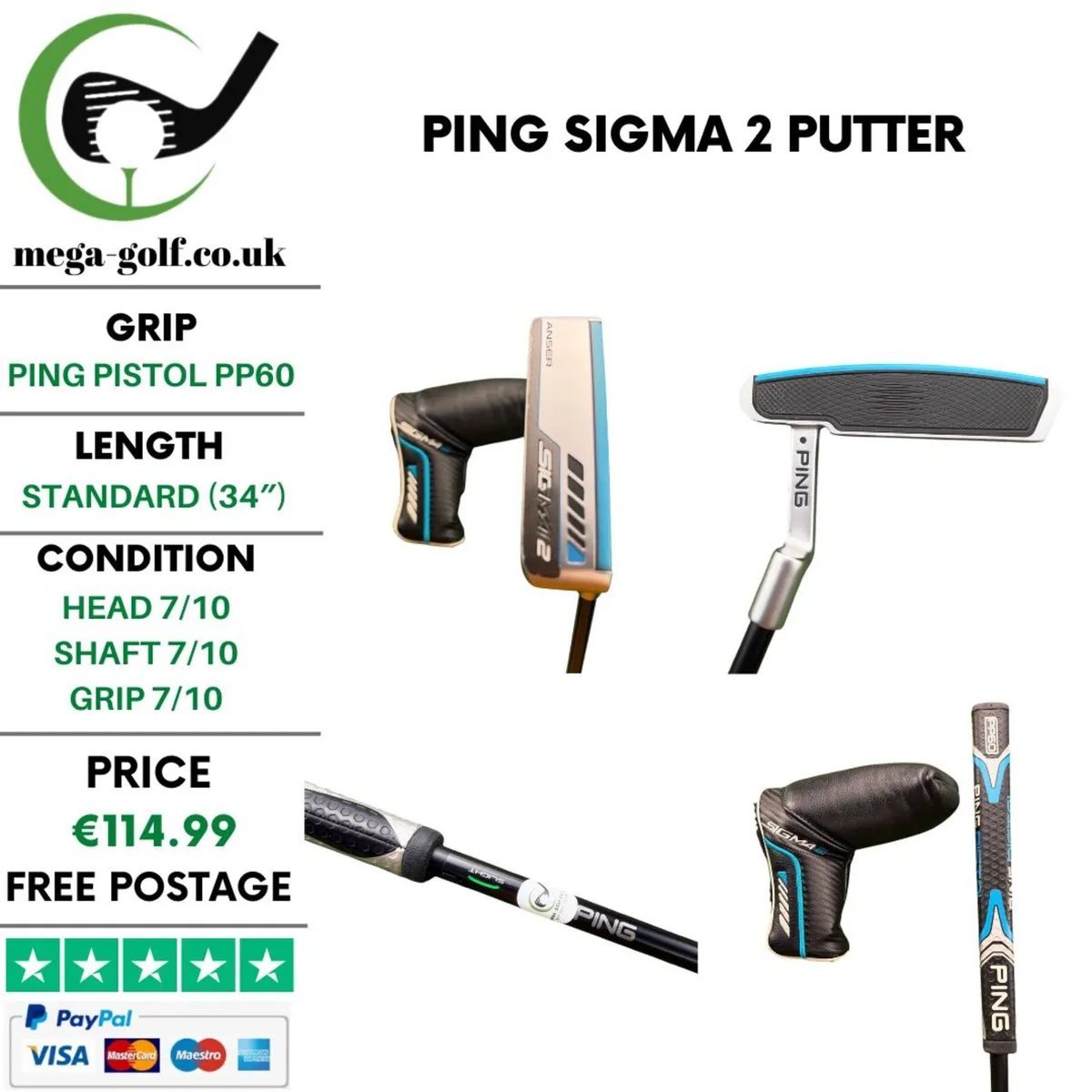Ping Sigma 2 Putter / 34'' - Image 1