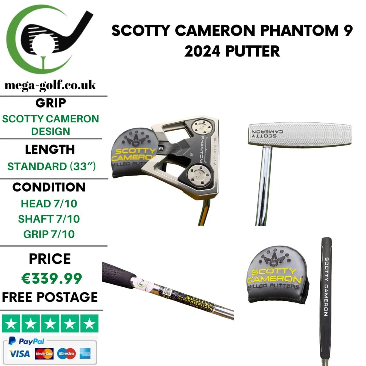 Scotty Cameron Phantom 9 2024 Putter / 33'' - Image 1