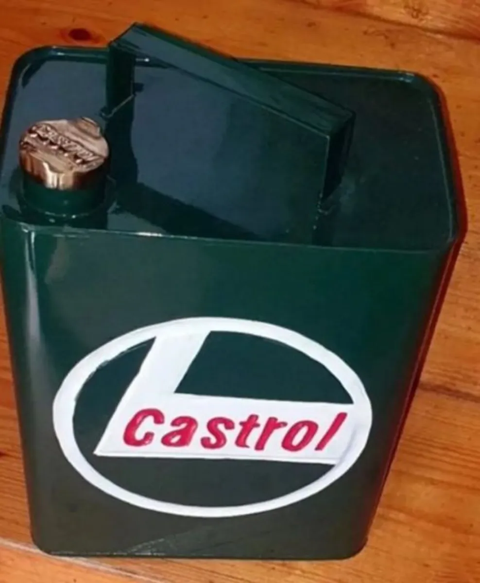 Vintage Castrol Motor Oil Can - Image 2