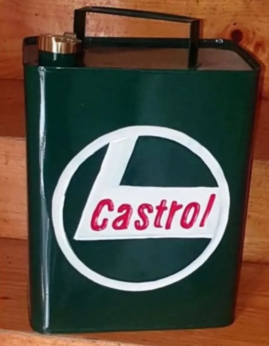 Vintage Castrol Motor Oil Can - Image 3