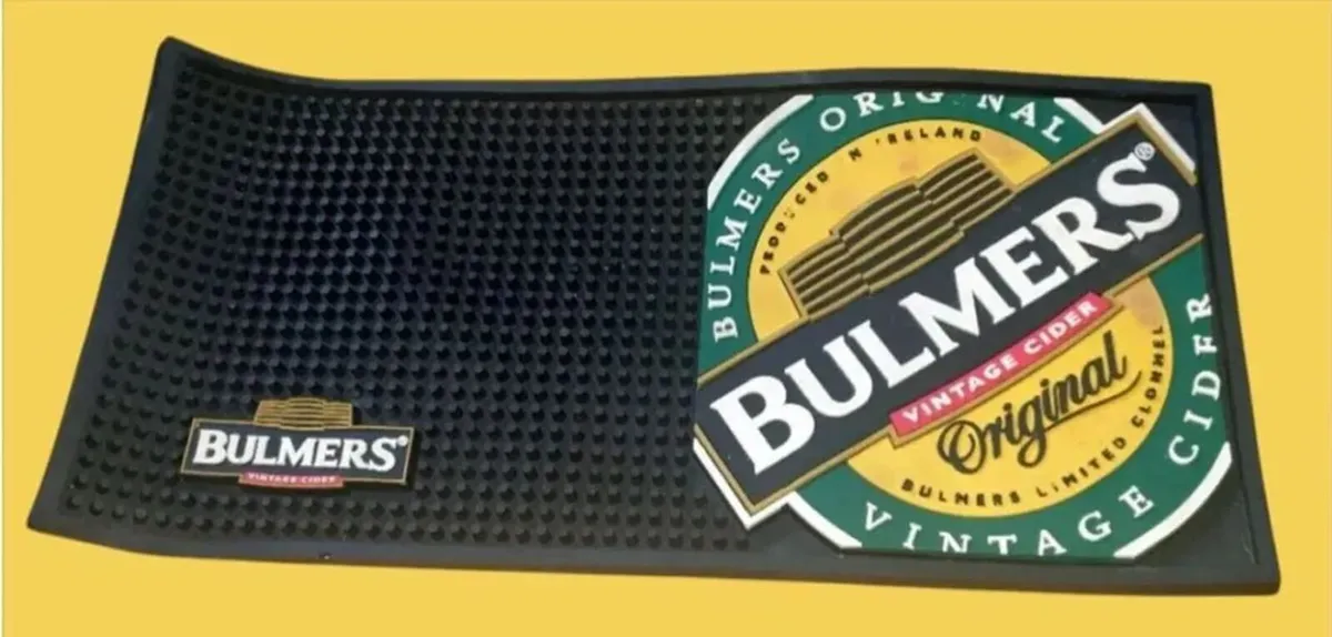 Vintage Bulmers Cider Rubber Bar Runner – New - Image 1