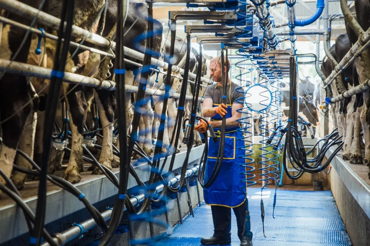 Relief milker