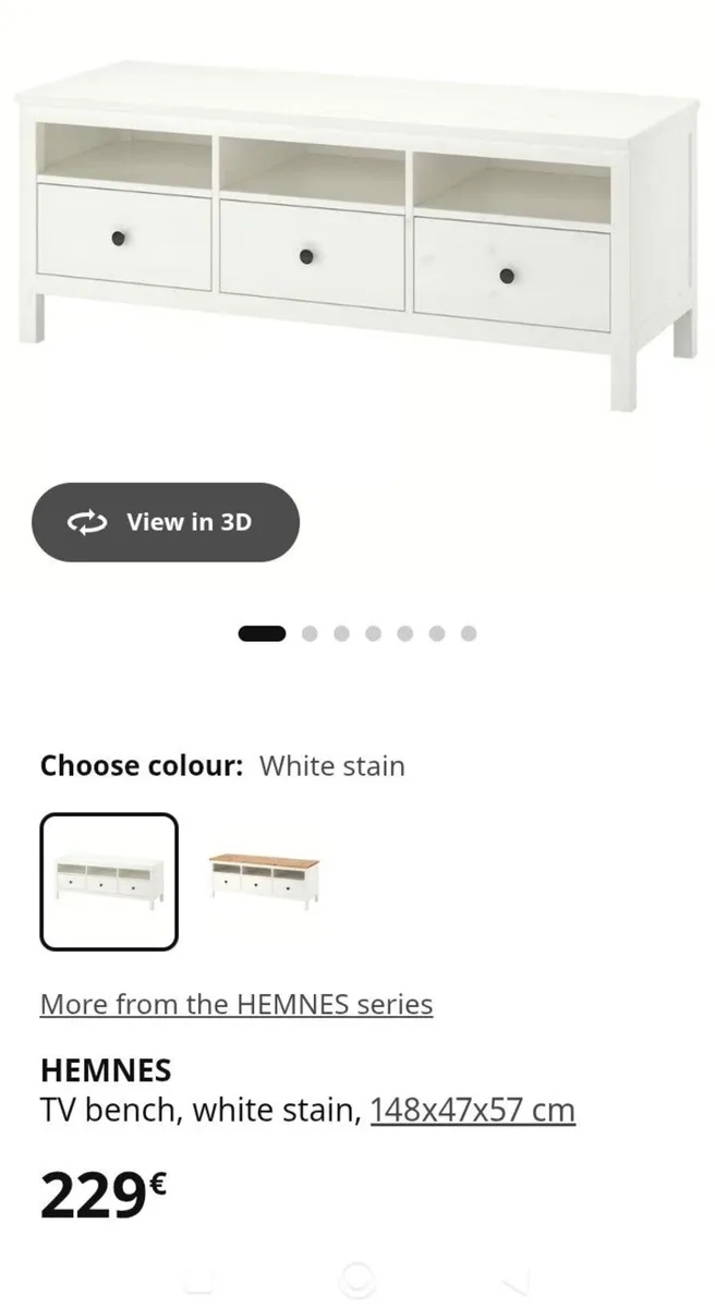 Quality Solid Tv Unit Bench - Image 2