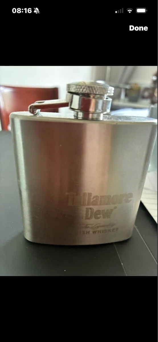 Tullamore Dew Hip Flask - Image 1