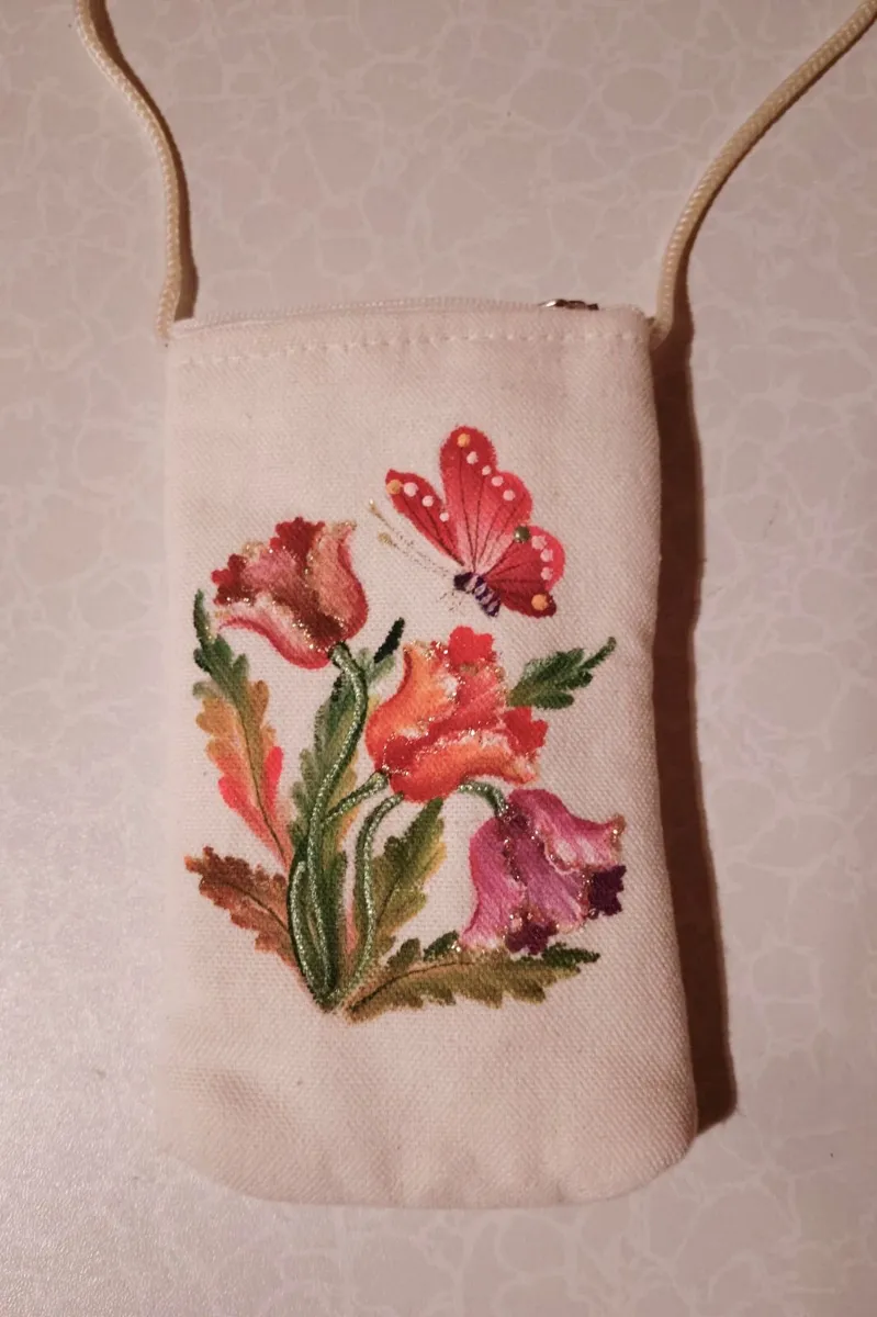 MONEY/STORAGE PURSE, WITH LONG HANDLE (WASHED). - Image 2