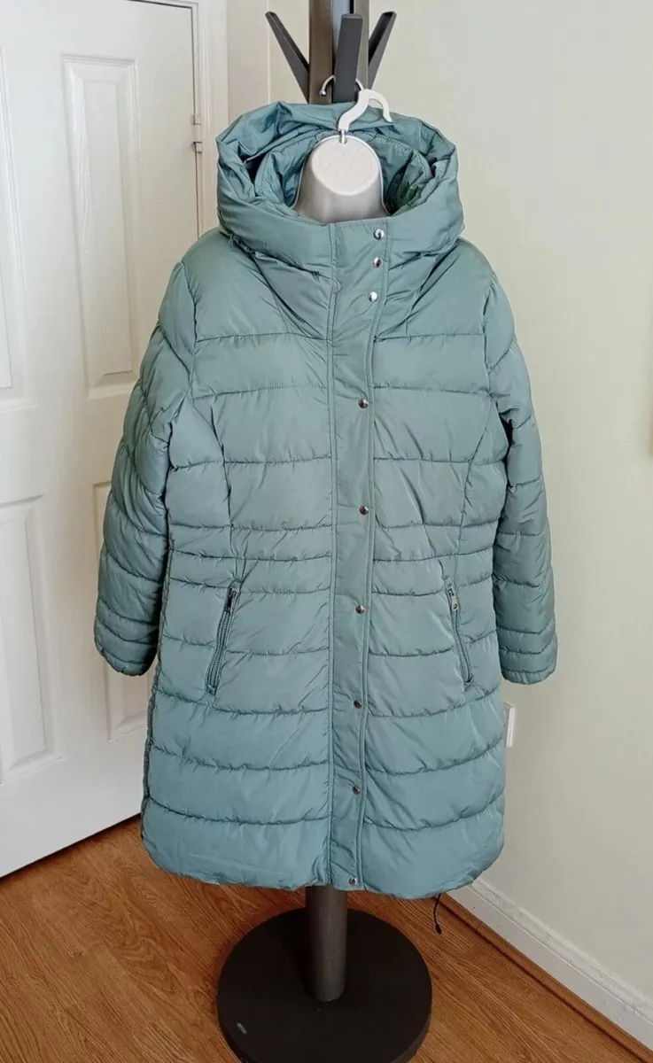 PADDED QUILTED long coat - Image 1