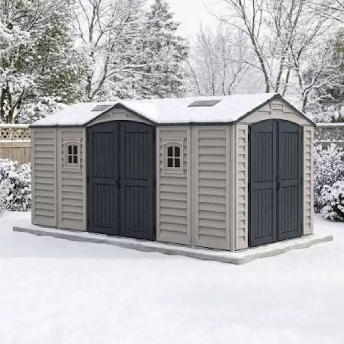 🏡 15x8 DURAMAX APEX PRO PLUS VINYL GARDEN SHED - Image 3
