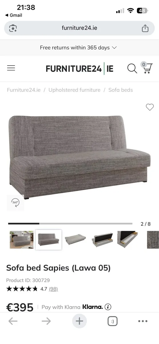 Sofa bed - Image 2