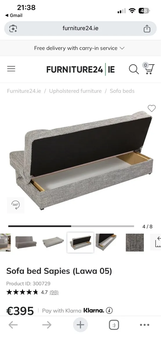 Sofa bed - Image 4