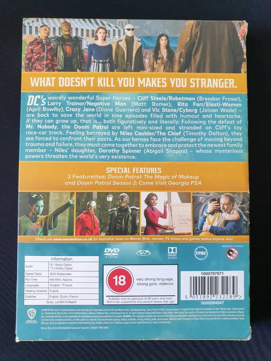 Doom Patrol Season 2 DVD 2020 2nd Second Series - Image 2