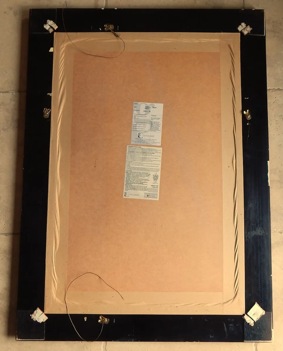 Large Vintage Bevelled Wall Mirror in Ornate Frame - Image 2