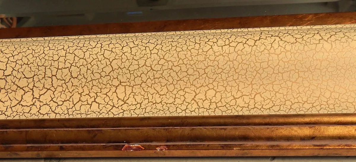 Large Vintage Bevelled Wall Mirror in Ornate Frame - Image 4