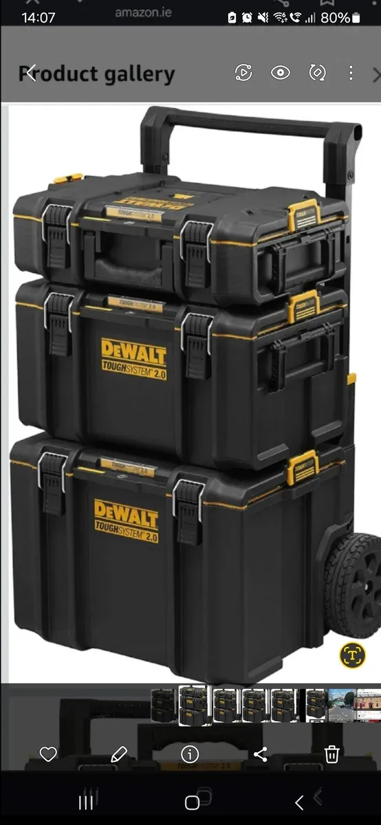 Dewalt tough system 3 tier tool box. - Image 1